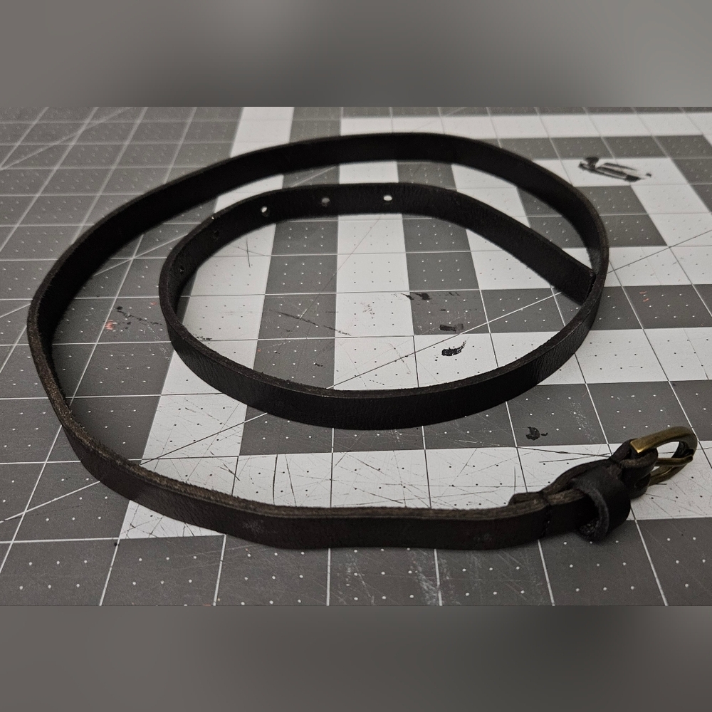 Urban Outfitters x BDG Skinny Black Leather Belt